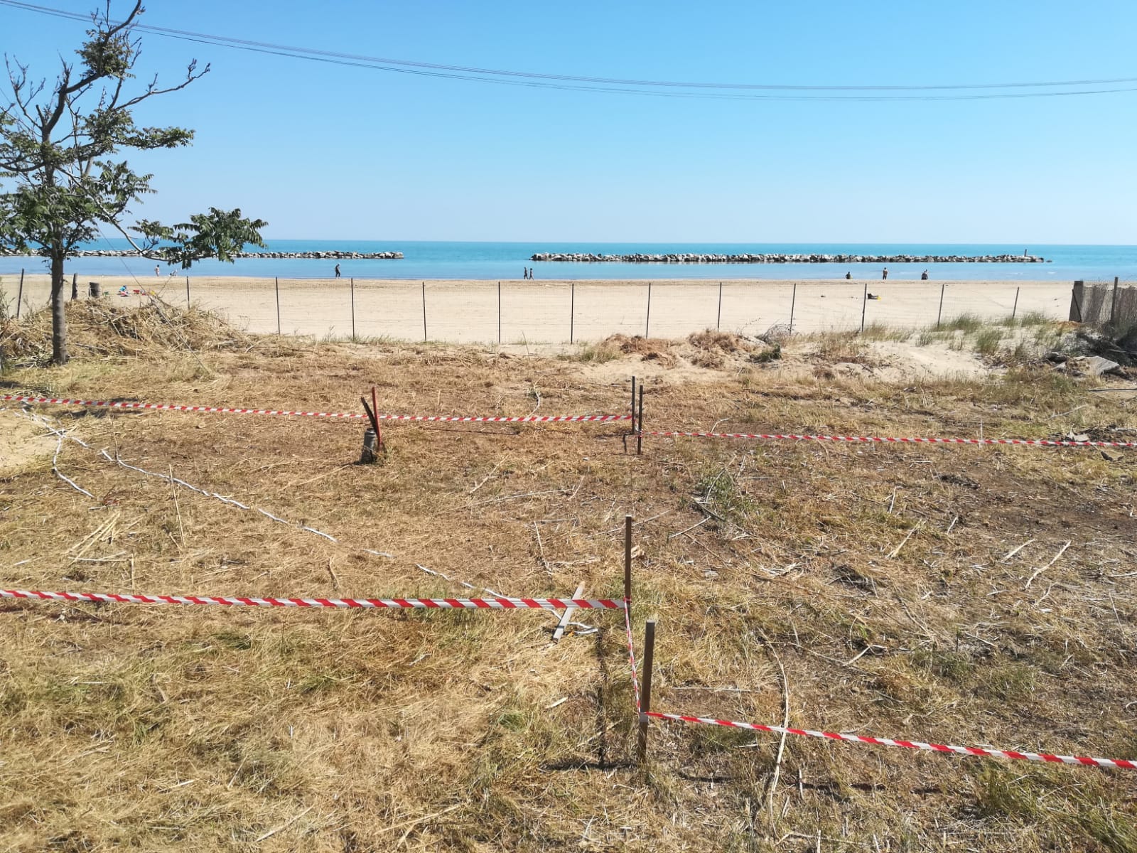 Lido Riccio, il terreno sul mare nel 2006